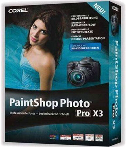 Corel PaintShop Photo Pro X3 softwarelicentie Handleiding