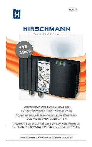 Hirschmann MOKA 16 powerline adapter Handleiding