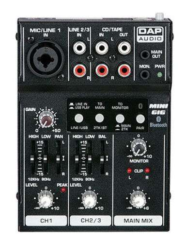 DAP-Audio Mini-GIG mengpaneel Handleiding