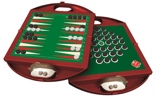 Jumbo Backgammon & Solitaire Travel bordspel Handleiding