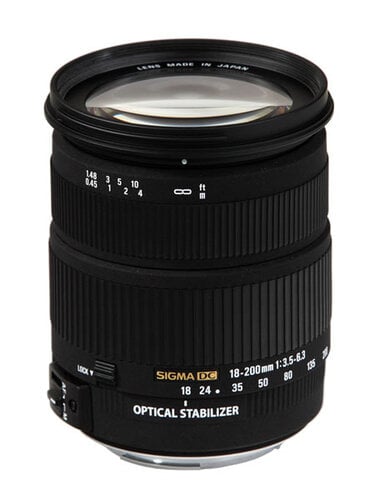 Sigma 18-200mm f3.5-6.3 DC OS lens Handleiding