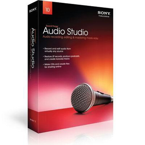 Sony Sound Forge Audio Studio 10 softwarelicentie Handleiding