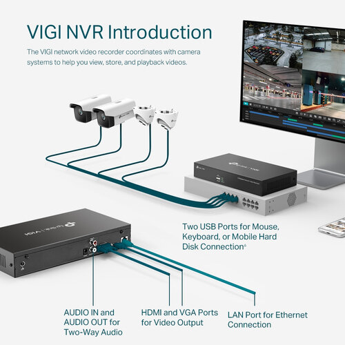 TP-Link VIGI NVR1008H bewakingscamera Handleiding