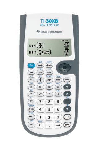 Texas Instruments 30XB rekenmachine Handleiding