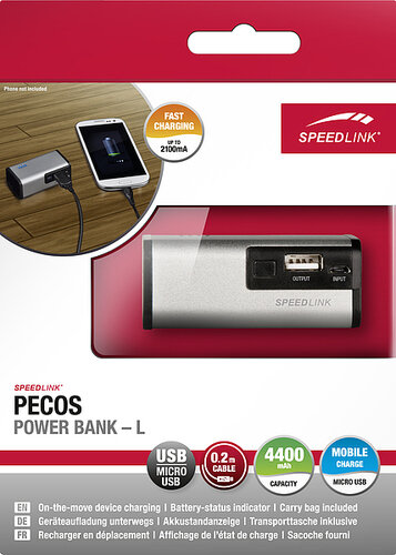 Speed-Link Pecos SL-6980-SV powerbank Handleiding