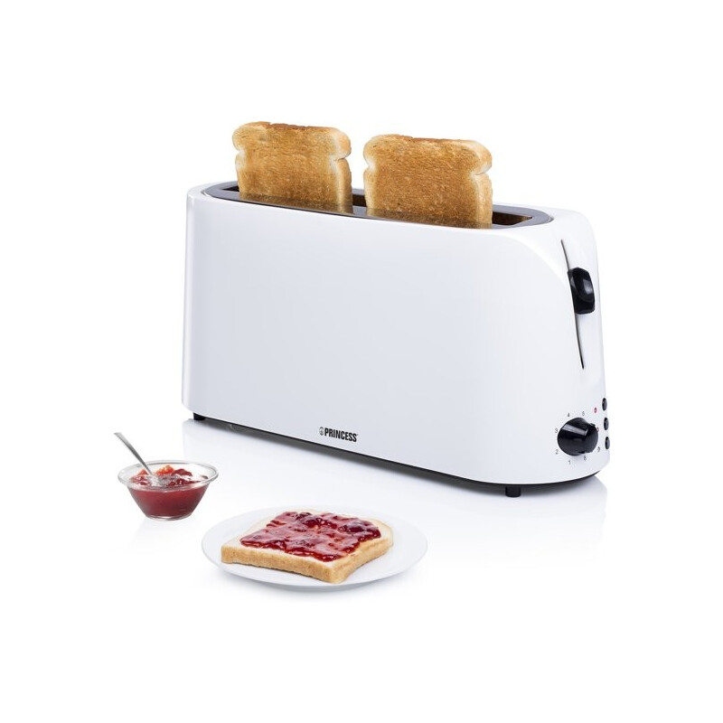 Princess Long Slot Toaster Cool White 142330