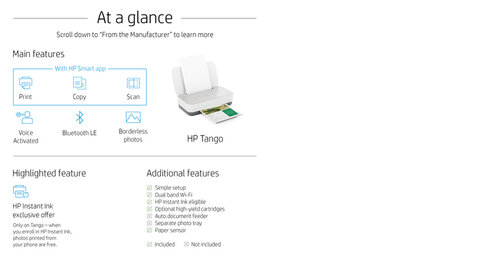HP Tango printer Handleiding