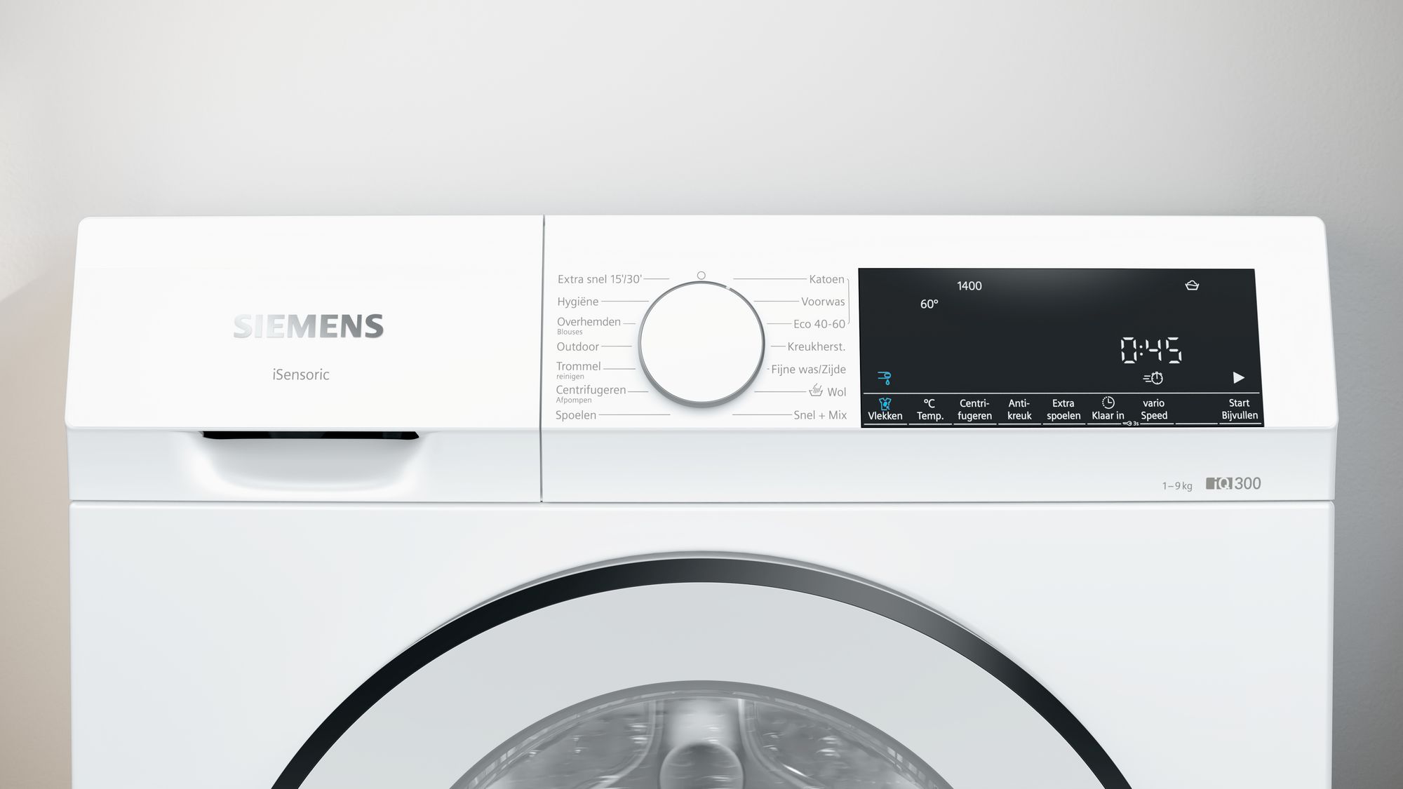 Siemens iQ300 Wasmachine, voorlader 9 kg 1400 rpm WG44G005NL wasmachine voorlader wasmachine Handleiding