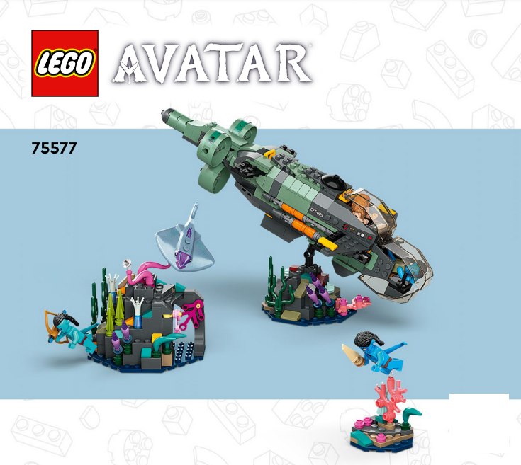 Lego LEGO Avatar Mako onderzeeër​ 75577 lego Handleiding